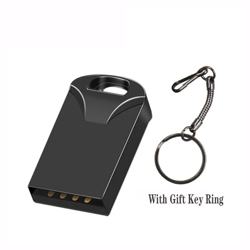 USB Pen Drive 128GB 2.0 USB Flash Drive 4GB 8GB 16GB 32GB Metal PenDrive High Speed ​​Usb Memory stick 256gb 512gb Creative Gifts