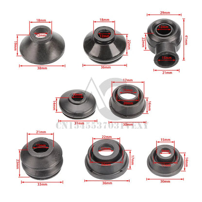4pcs Universal Ball Joint Turn Rods Rubber Boot Dust Cover Replacement Control Arm Protector Car Suspension Steering Accessories