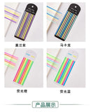 160 unidades de cintas adhesivas transparentes para resaltar, extraíbles, Morandi Neon, notas adhesivas transparentes, útiles escolares y de oficina.