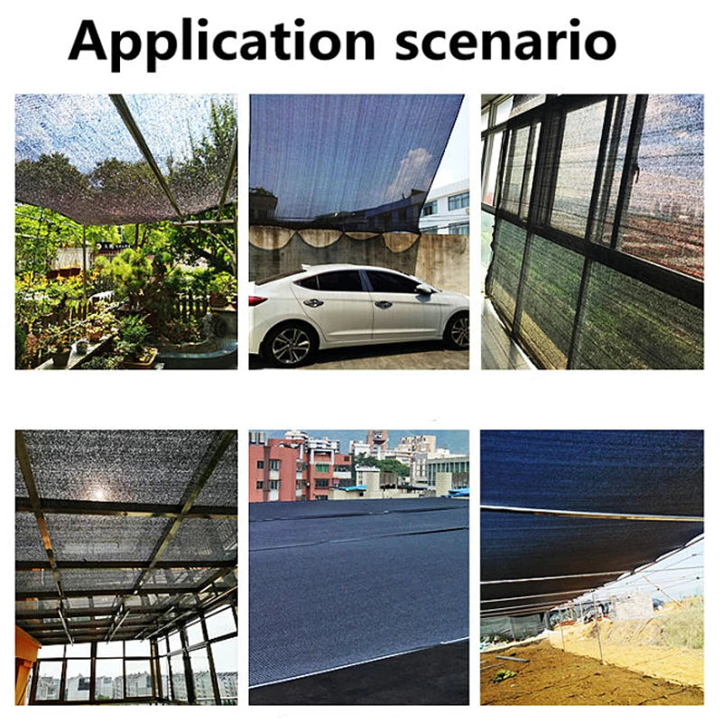 Multiple color outdoor garden sunshade net, terrace sunshade net, camping sunshade net, UV protection, HDPE sunscreen cloth, sun