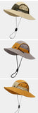 Summer Outdoor Sun Protection Hat for Women Men Hiking Fishing Sunscreen Visor Cap Large Brim Shawl Quick Drying Fisherman Hat