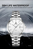 RUIGE Fashion Men's Watch Roman Scale Minimalist Men's Famous Watch Night Glow Waterproof Trendy Watch