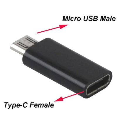 10-1Pcs Micro USB Female To Type C Male Adapter OTG Converter Micro-B To USB-C Connector Phone Charger Cable Adapter For Samsung