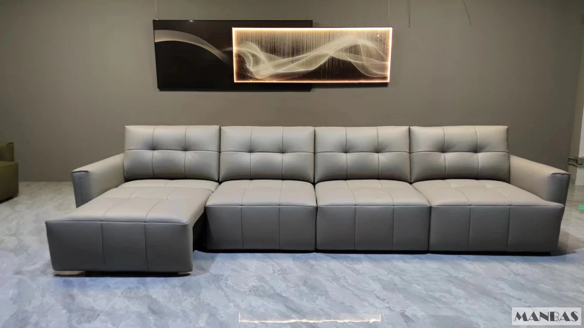 MINGDIBAO Electric Convertible Sofa Bed Italian Genuine Leather Sleeper Couch Multifunction Folding Sofas Beds for Cinema Room