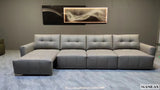 MINGDIBAO Electric Convertible Sofa Bed Italian Genuine Leather Sleeper Couch Multifunction Folding Sofas Beds for Cinema Room