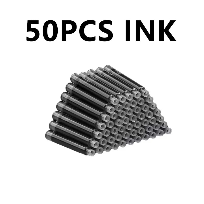 11pcs Fountain Pen Set 0.38mm Replaceable Ink For Smooth Writing, Multifunctional Office Stationery And Learning Supplies
