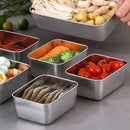 6-Piece Stainless Steel Food Storage Containers Set With Lids - Leakproof, Stackable & Reusable For Camping, Picnics, School