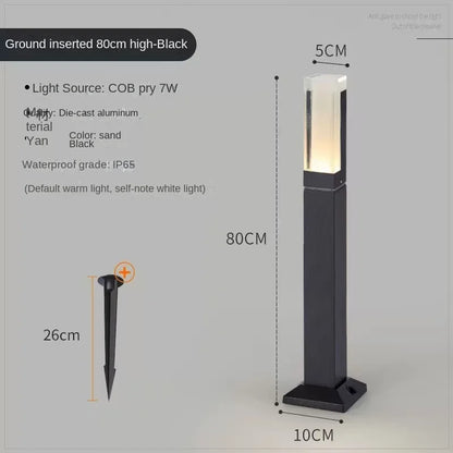 DC voltage outdoor landscape light LED outdoor lawn light IP65 waterproof aluminum alloy material 10W power simple design