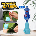 Anime Spiderman Bamboo Dragonfly Flying Toy Iron Man Captain Rotating String Flying Toys Outdoor Toy for Boys Children Gift