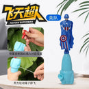 Anime Spiderman Bamboo Dragonfly Flying Toy Iron Man Captain Rotating String Flying Toys Outdoor Toy for Boys Children Gift