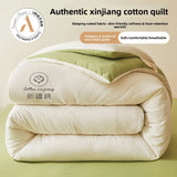 100% Cotton Filled Super Soft Autumn Winter Quilt Lightweight Fluffy Warm Duvets Core Grade A Comfort Quilted Double Comforter
