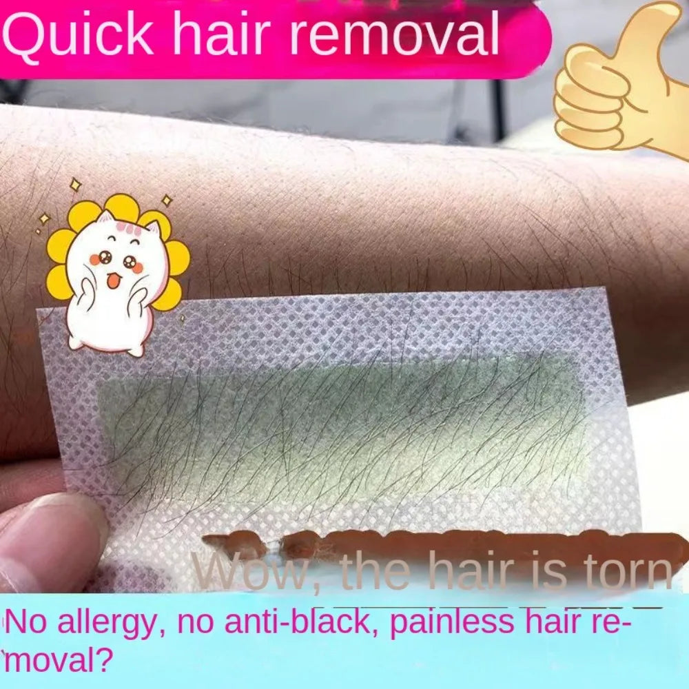 Professional Hair Removal Wax Strips for Summer Depilation Double Sided Cold Wax Paper for Leg Body Face Useful