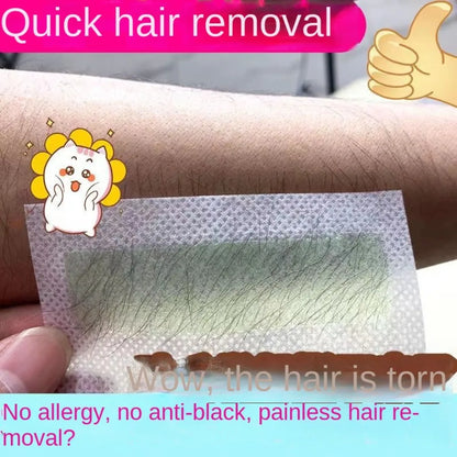 Professional Hair Removal Wax Strips for Summer Depilation Double Sided Cold Wax Paper for Leg Body Face Useful
