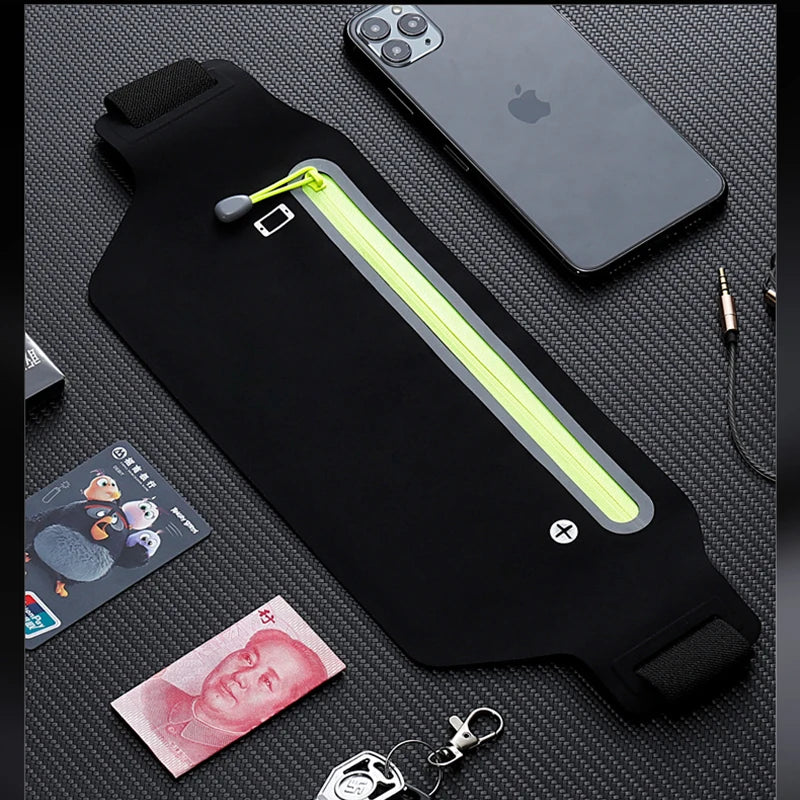 Running Belt Waist Bag Sports Fanny Pack Women Men Waterproof Gym Phone Pouch Banana Bags Run Accessories