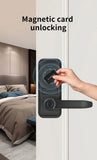 Tuya TTlock Smart Door Lock Fingerprint Door Lock Password Fingerprint IC Card Key APP Remote Unlock Eletronico Digital 도어락