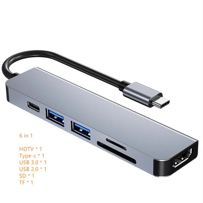 USB C Hub to 4K HDMI-Compatible SD TF Card Reader USB 3.0 2.0 Type C Charging Docking for MacBook iPad Samsung S22 Dex TV Mouse