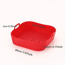 Reusable Silicone Airfryer Pan Liner, Air Fryers Accessories, Oven Baking Tray, Pizza, Fried Chicken Basket, 1Pc 