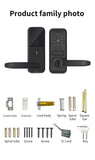 Tuya TTlock Smart Door Lock Fingerprint Door Lock Password Fingerprint IC Card Key APP Remote Unlock Eletronico Digital 도어락