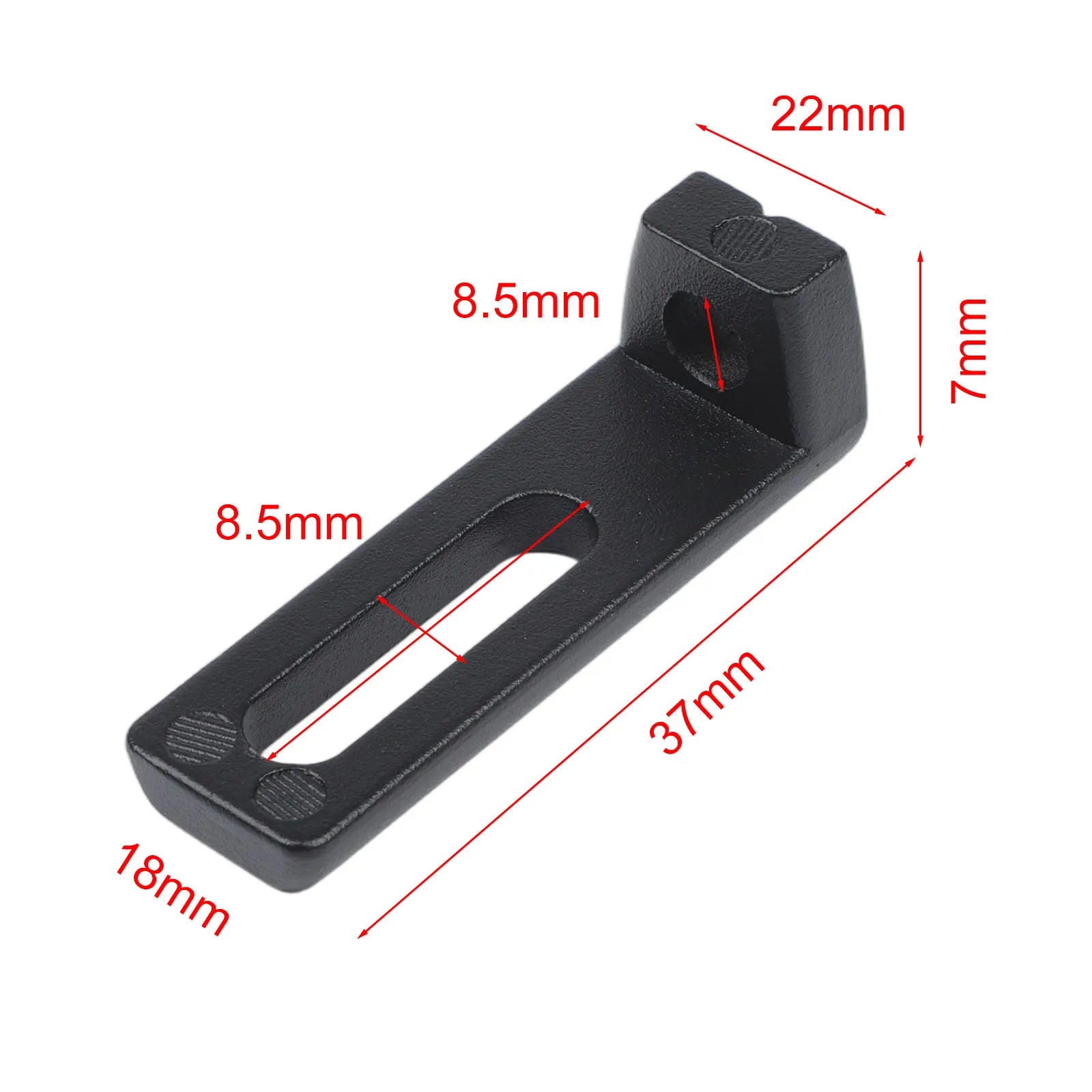 Slidable Adjustable Motorcycle Fog Lamp Bracket Black Alloy for Handlebar and Off Road Vehicle Auxiliary Light Installation