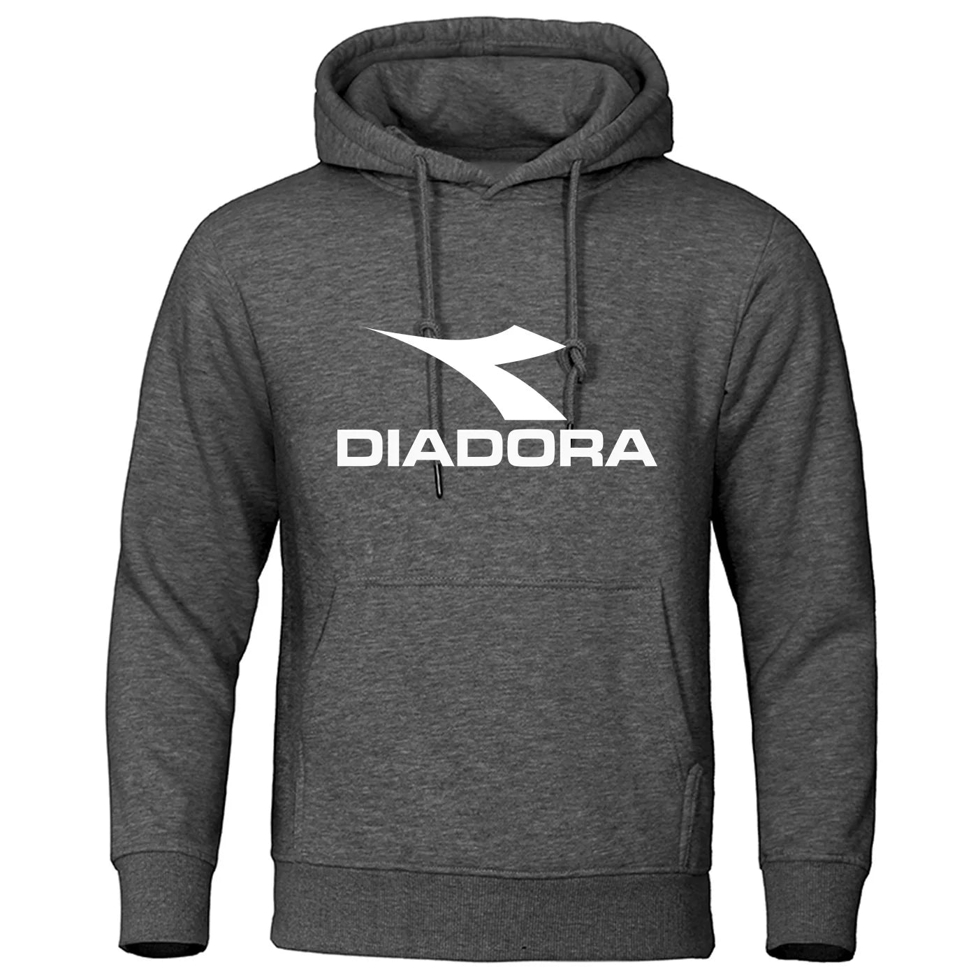 Diadora 2024 Trendy Fashion Casual Sportswear Comfortable Printed Loose Top Pullover Men's Hooded Sweatshirt Street Wear