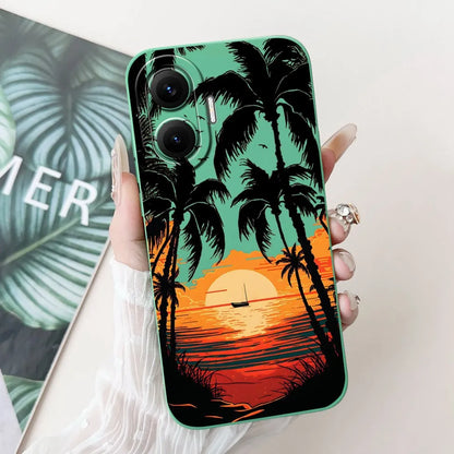 For Xiaomi Poco F7 Phone Cover For Redmi Turbo 4 Pro 5G Case Silicone Cute Cartoon Fashion Luxury Love Shockproof Bumper Funda