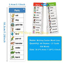12PB Vocabulary Flashcards Educational Learning Cards Sight Words Flash Cards