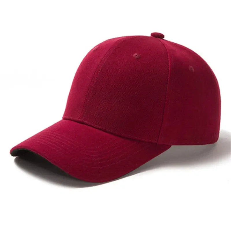 Solid Color Baseball Caps for Women Men Summer Sun Hats Adjustable Snapback Hats Unisex Street Hip Hop Hat Sun Visor Caps