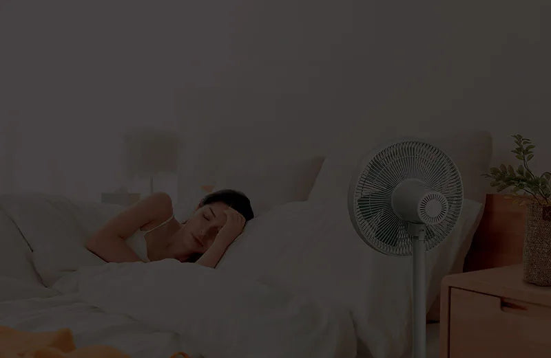 XIAOMI MIJIA Floor Fan,7 Blade,Adjustable wide-angle 90°,Home Fan For Living room,Support Connect MI HOME APP Wired Fan