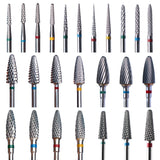 1pc Carbide Tungsten Nail Drill Bit Rotate Burr Milling Nail Cutter Bits Electric Drill Machine For Manicure Pedicure Tools