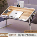 Lift Foldable Laptop Table for Bed Stand Lap Lazy Learning Desk Student Computer Desk for Working Read with Radiator Drawer