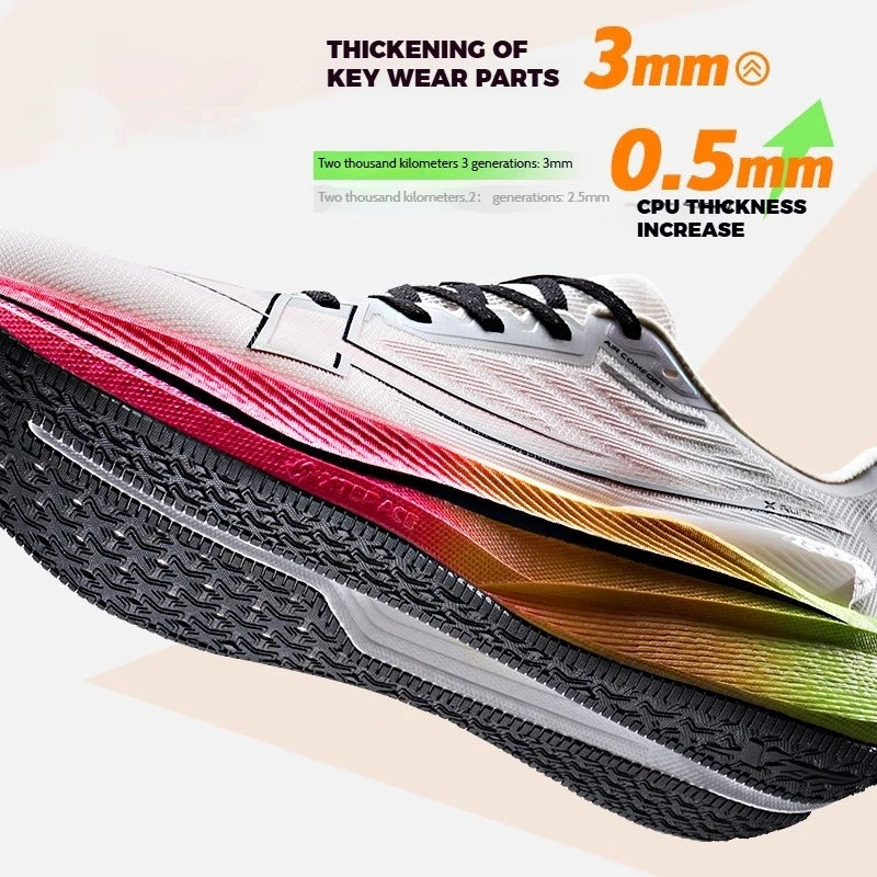 Xtep Women's Running Shoes 2000km 3.0 2025 Spring Lightweight Cushioned Wear-Resistant Training Jogging Sneakers 875118110034