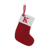 Calcetines navideños tejidos con el alfabeto, adornos para el árbol, decoración del hogar, Navidad, Año Nuevo, regalo de Navidad, 2025, 2024 