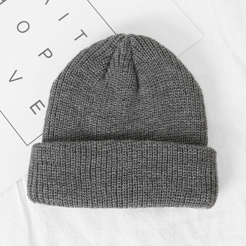 Custom Logo Beanie, Men's Cap Your Embroidered Design Hats for Woman Winter Warm Skull Balaclava DIY Team Logo Elastic Knit Cap