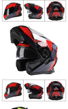 BLD Modular Motorcycle Full Face Helmet ECE Flip-up Double Anti-Fog Visor Purple Bird Sport Design In Stock Adult Men and Women