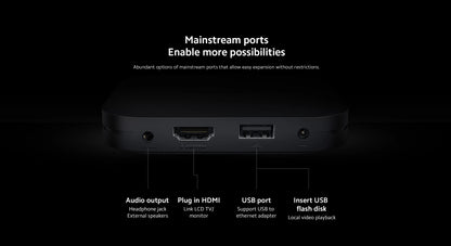 Original Global Version Xiaomi TV Box S 2nd Gen 4K Ultra HD 2G 8G WiFi BT5.2 Google TV Cast Netflix Smart TV Box Media Player