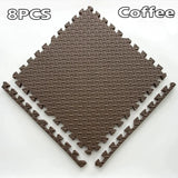 EVA Leaf Grain Floor Mats, Proteção de Ginásio Esportivo, Tapetes de Emenda Antiderrapantes, Thicken Shock Room Workout, Yoga Fitness, 30x30cm, 16Pcs