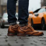 Size 7~13 Brogue Dress Shoes Man Wedding Leather Social Shoe Male