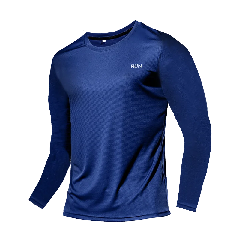 Camiseta transpirable de secado rápido, camisetas deportivas, ropa de entrenamiento, camiseta de manga larga para hombre, accesorios de gimnasio para correr de otoño, fitness para hombre.