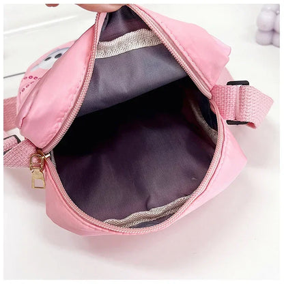MINISO Disney 2024 New Princess Series Crossbody Bag "Frozen 2" Elsa Sophia Cartoon Shoulder Bag Girls Casual Fashion Handbag