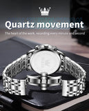 OLEVS 5529 Luxury Quartz Watch For Men Roman Scale Moon Phase Chronograph Man Watches Waterproof Luminous Calendar Wrist Watch