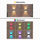 4/6/8LED Solar Wall Spotlight Outdoor Upper And Lower Lighting Solar Powered Waterproof Streetlight for Balcony Courtyard Garden