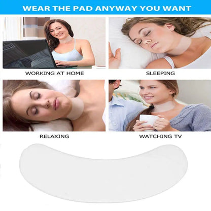 Reusable Anti-aging Silicone Invisible Chest Patch Self Adhesive Anti Wrinkle Facial Skin Lifting Patches Wrinkle Remover Strip