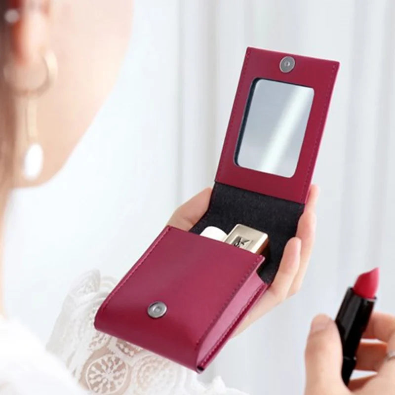 Purse Makeup Bag Japanese Lipstick Organizer Makeup Case Pu Portable Lipstick Holder For Driving Travel Work