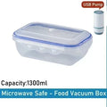 Vacuum Food Storage Box Transparent Storage Container Fridge Organizer Microwave Safe Fresh-Keeping Sealing Box Food Dispenser