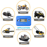 Digital Hour Meter LCD Counter For ATV Motorcycle Instruments Clocks Snowmobile Boat Generator Bike Car Accessories