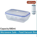 Vacuum Food Storage Box Transparent Storage Container Fridge Organizer Microwave Safe Fresh-Keeping Sealing Box Food Dispenser