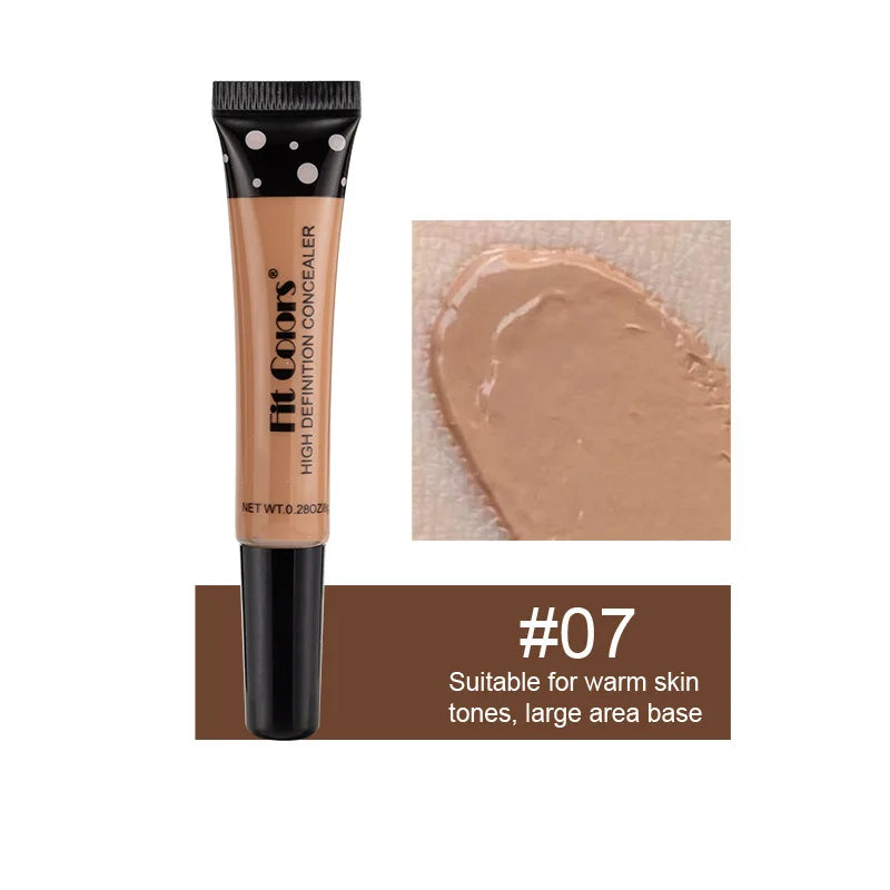 Base líquida hidratante, corretivo com corretivo flexível, ajuste cores, cubra círculos escuros e manchas de acne, 8 tamanhos