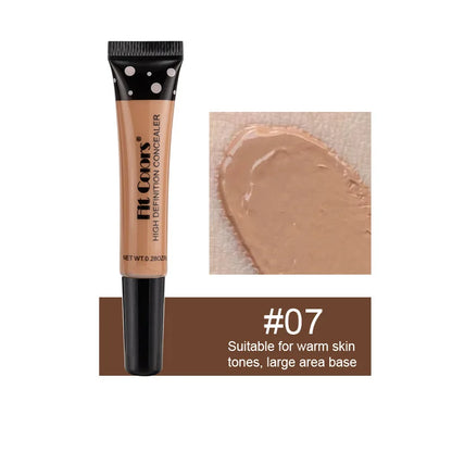 Base líquida hidratante, corretivo com corretivo flexível, ajuste cores, cubra círculos escuros e manchas de acne, 8 tamanhos