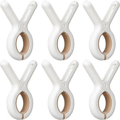 Paquete de 12 pinzas de plástico para ropa con resortes antioxidantes resistentes, pinzas resistentes para toallas de playa, pinzas para la ropa para mantener tu toalla seca.