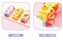 3pcs/lot Cartoon Creative Fruit Eraser Pupils Exam Pencil Eraser Children's Stationery Painting Sketch Eraser  School  Kawaii